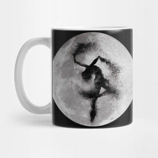 Ballerina silhouette and full moon - sand explosion - dance lover / ballet lover - gift idea Mug